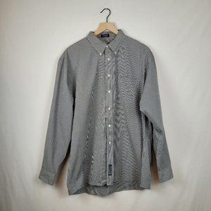 Bowen & Wright Peached Poplin Check Button Down Shirt - Size XL